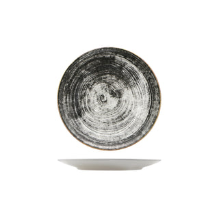 BLACK ROUND-PIATTO PIANO SIVIGLIA DECORATO