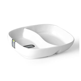 JUSTWHITE-PIATTO 2 SCOMPARTI 20,3X14,2X4,3
