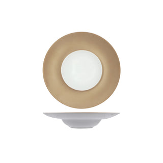 FLORENCE BRONZO-BIANCO GOURMET PIATTO PASTA BOWL CM.28 INTERNO CM 14,5
