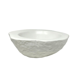 ROCK BIANCO-COPPA CONCAVA EFFETTO PIETRA IN PORCELLANA