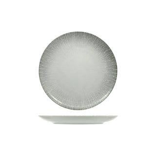 RADIUS-PIATTO PIANO COUPE FORMA BOSS IN PORCELLANA DECORATA