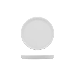 JUSTWHITE-PIATTO TONDO BORDO ALTO