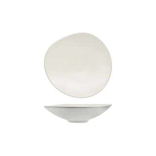 GENESYS EVO BIANCO-PASTA BOWL 29,5 IN PORCELLANA CON FINITURA ESTERNA A BUCCIA D'ARANCIA