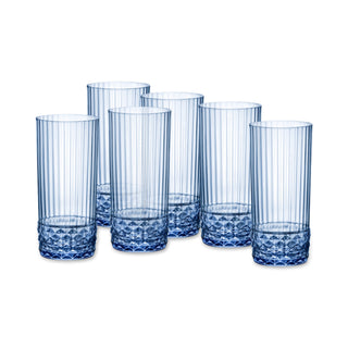 AMERICA '20S BLU ZAFFIRO - BICCHIERI COOLER/LONG DRINK PER COCKTAIL