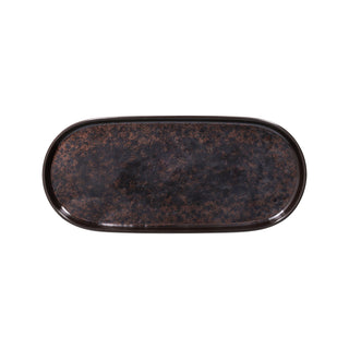 SHOW PLATE CORTEN MELAMINA-PIATTO EDGE OVALE 29CM