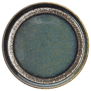 BLOOM BLUE AND BROWN -PIATTO EDGE CM 20