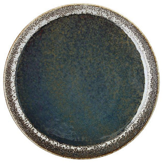 BLOOM BLUE AND BROWN -PIATTO DESSERT CM 21