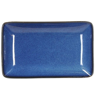 JAP BLUE-  PIATTO RETT. CM 21X13