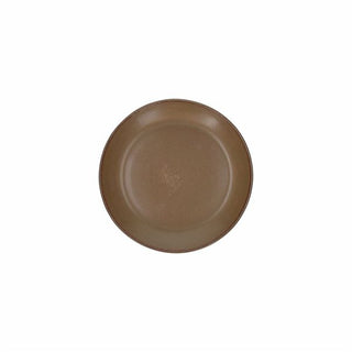 TERRACOTTA BROWN BISCUIT- PIATTO DESSERT CM 21