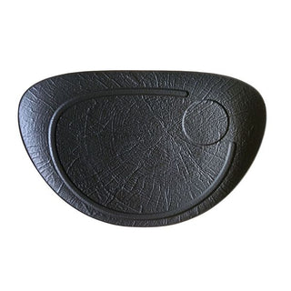 VULCANIA-PIATTO BISTECCA OVALE 37X25 VULCANIA BLACK