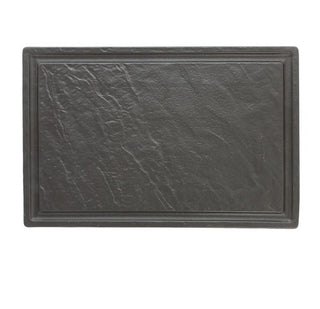 VULCANIA-BLACK PIATTO BISTECCA RETT.42X28 VULCANIA BLACK